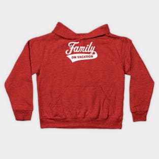 Family On Vacation (Family Holiday / White) Kids Hoodie